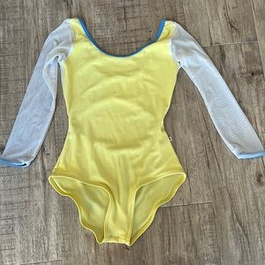 Small Yumiko Leotard - Veronique Mesh 3/4 Sleeve